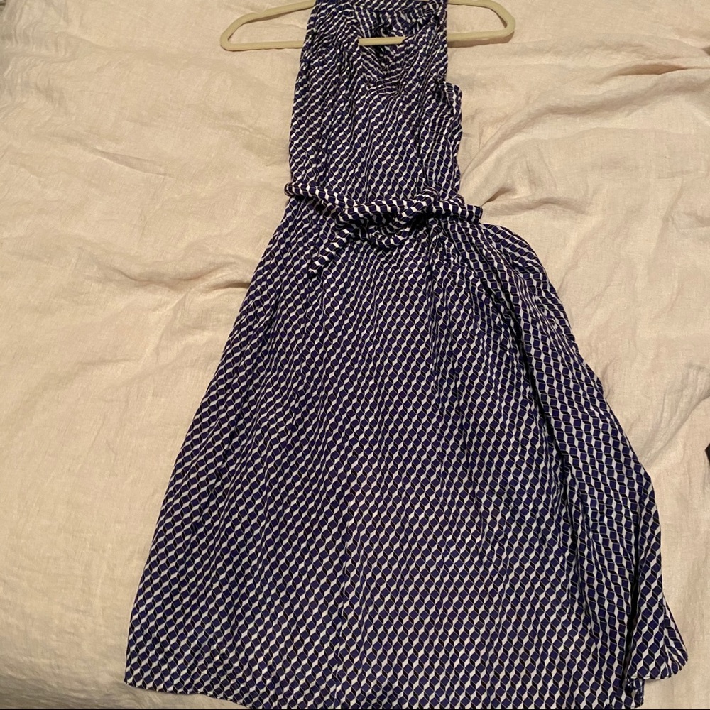 APIECE APART Silk cotton High neck dress & quilted waist Tie 4 - Picture 6 of 6